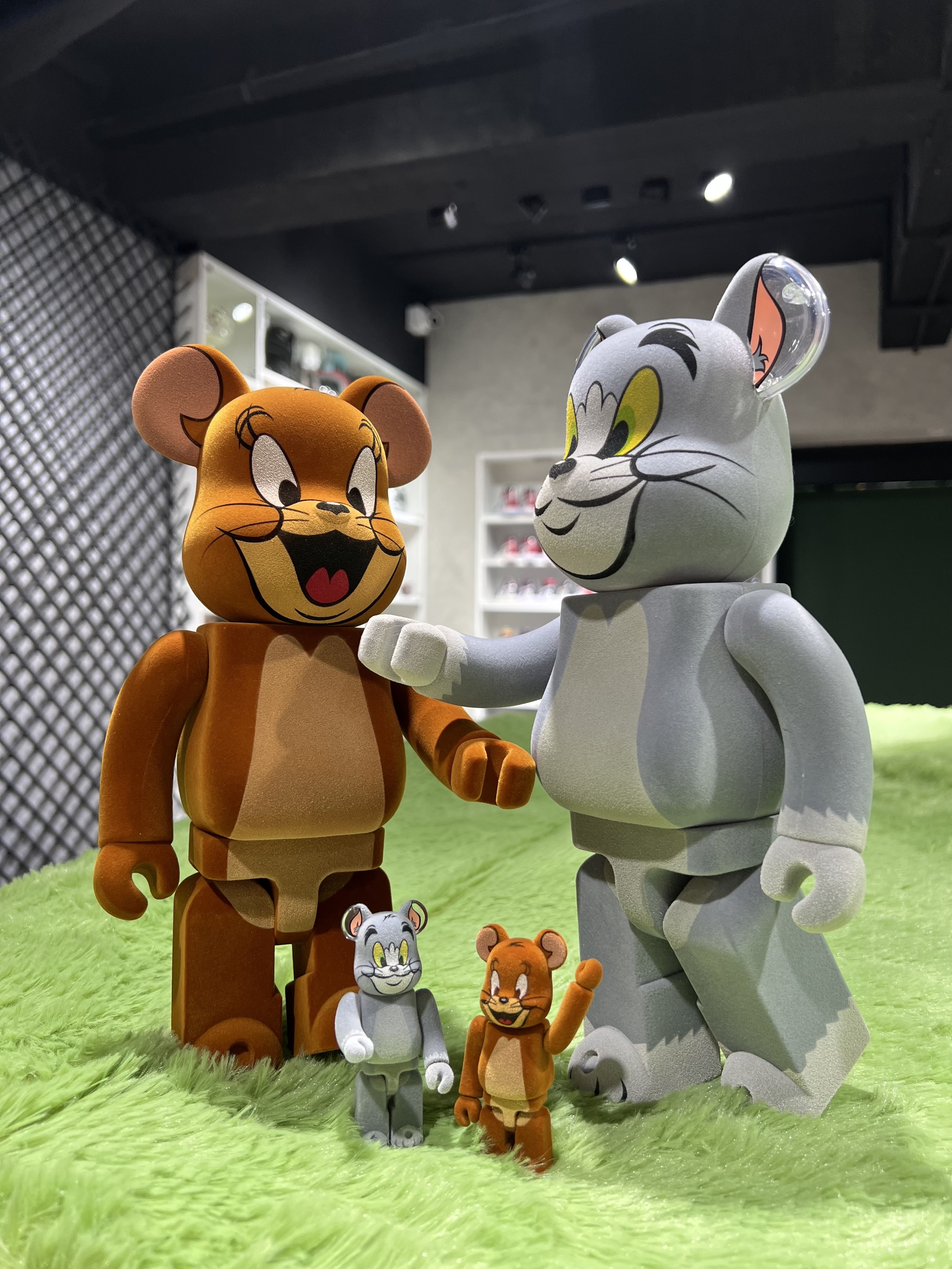 -(E14c)-BE@RBRICK TOM & JERRY TOM  400%+100% FLOCKY VER. 湯姆貓 植絨版