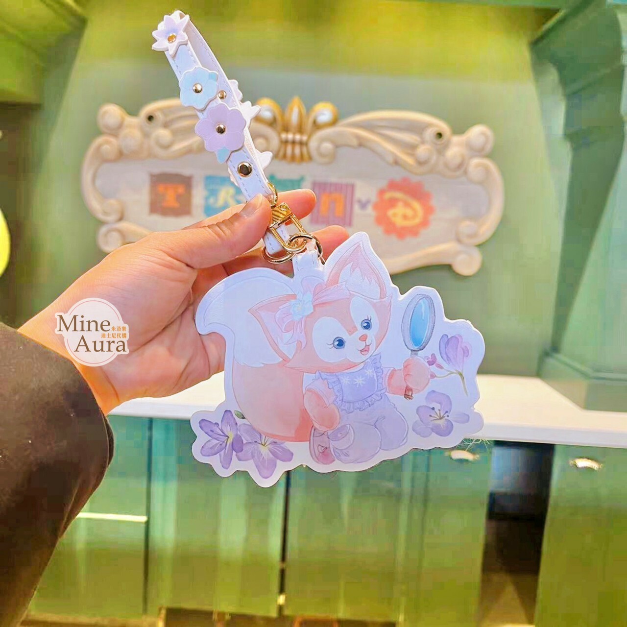 (限時特價) 2023 春日 達菲 Duffy 和朋友們系列 玲娜貝兒 Lina Bell 造型 票卡夾 -上海迪士尼樂園