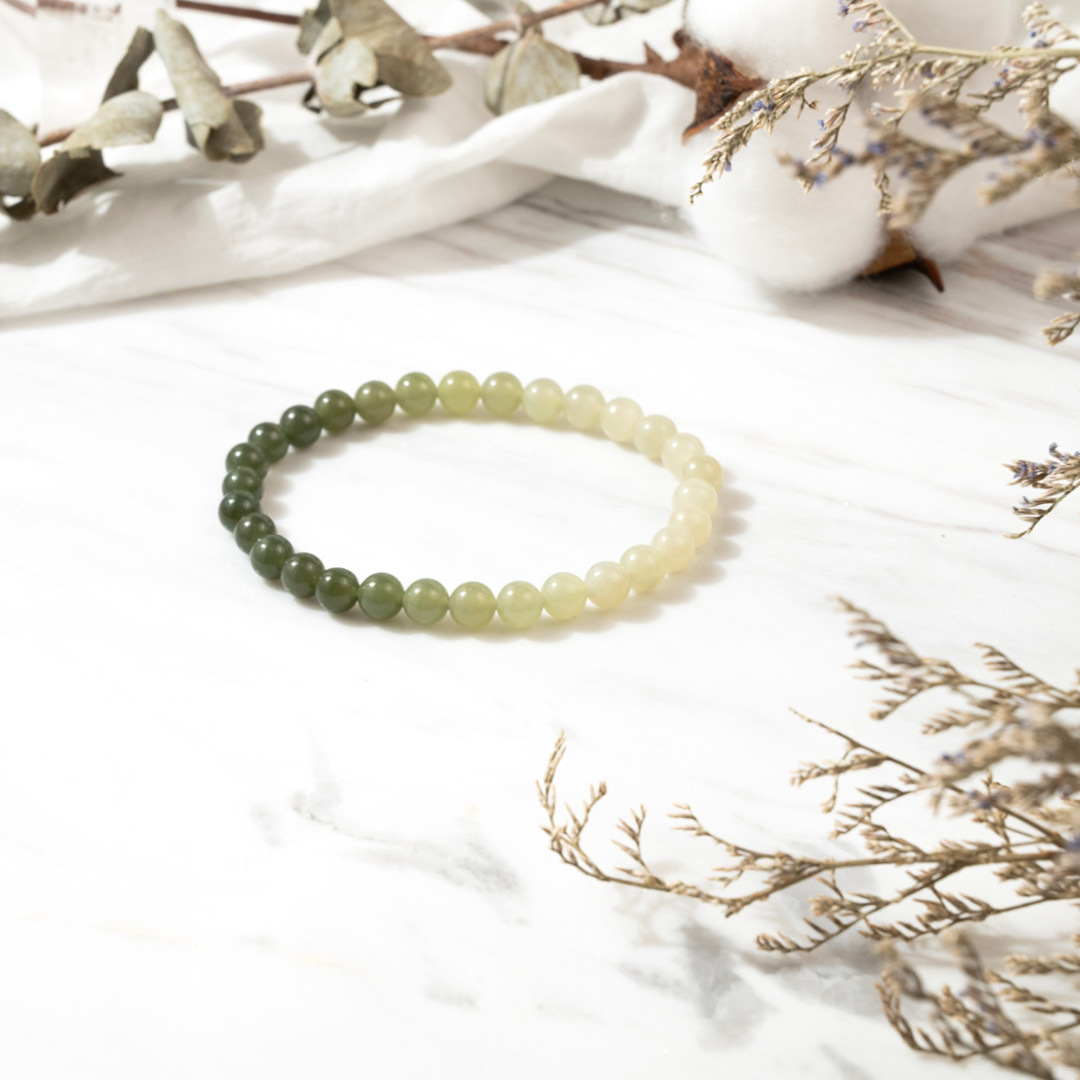 【無瑕】碧青山水-和田青玉手鍊