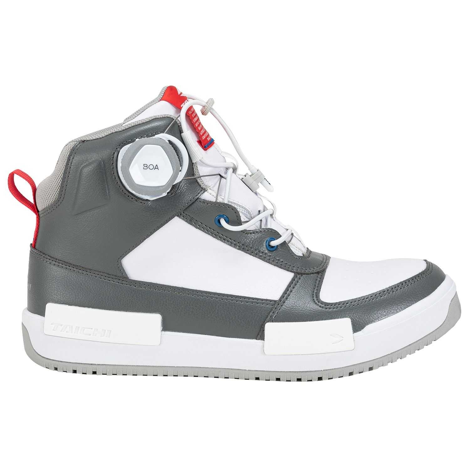 TAICHI RSS014 WHITE/GRAY 白灰 休閒車靴 防水 休閒 車靴 防摔鞋