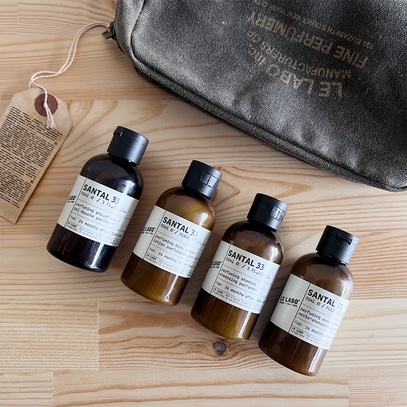 快適グッズ・旅行小物 LE LABO SANTAL33 travel set LE LABO】人気の香りがミニサイズに！ バス&ボディ トラベル