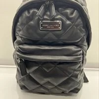 [S] MARC JACOBS H306M01RE21 QUILTED MOTO LEATHER BACKPACK,BLACK, 191267952802 (SMJ95)