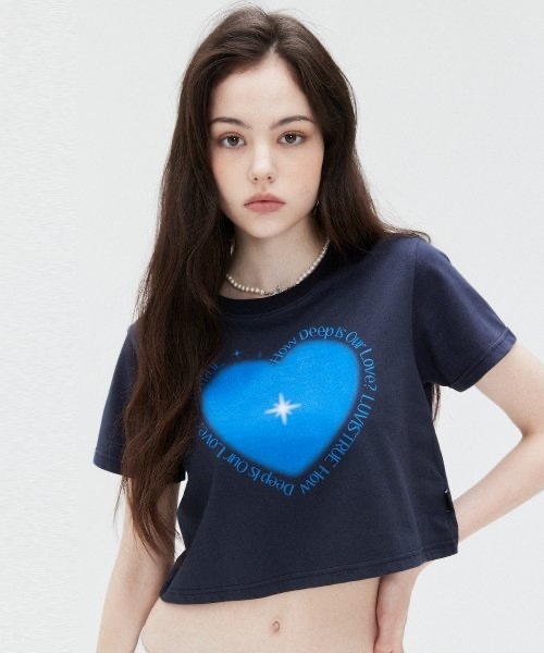 LUVISTRUE - Y2K TWINKLE HEART CROP TEE 3 COLORS