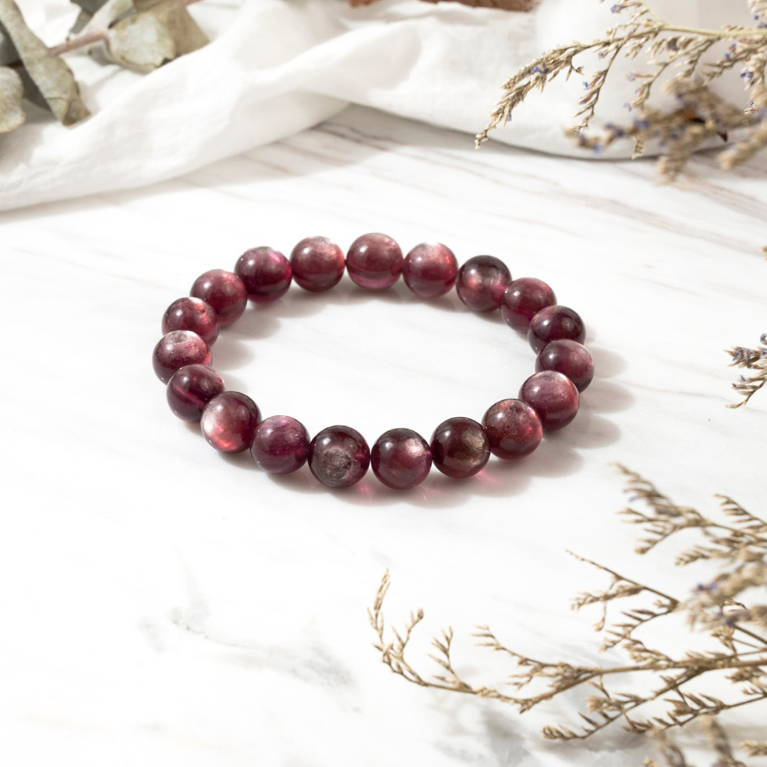 【無瑕】紫蝶幽谷-貓眼紫鋰雲母手鍊