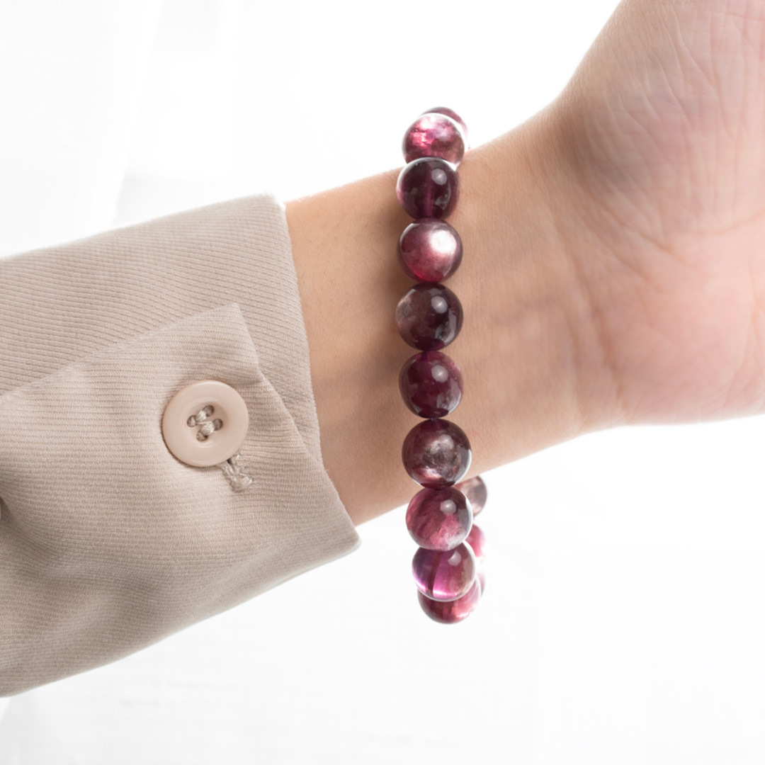 【無瑕】紫蝶幽谷-貓眼紫鋰雲母手鍊