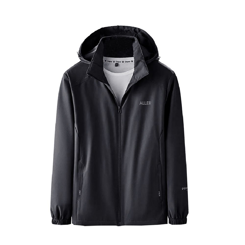 ALLER 防潑水法蘭絨連帽外套 男款 (2色) 防潑透氣/防風保暖/登山健行/休閒旅遊 04CKN8869A