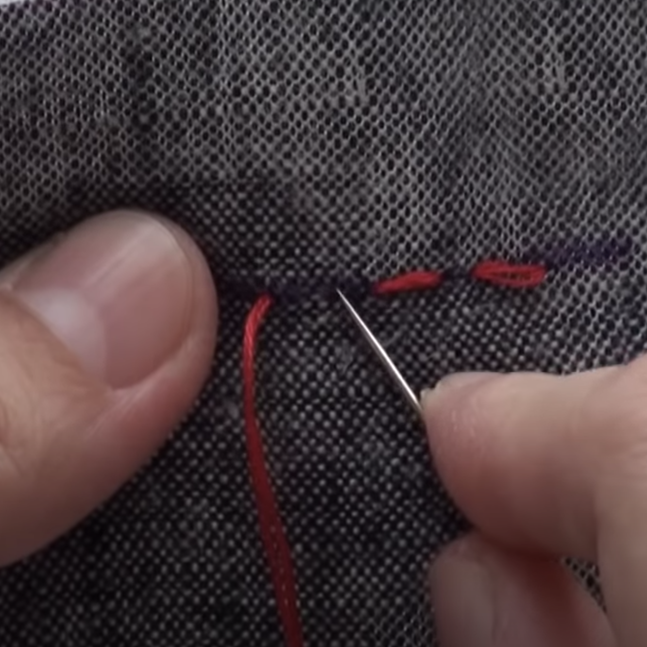 半迴針縫 – 基本針法教學影片