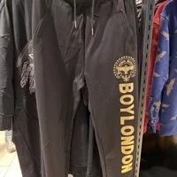 [S] BOYLONDON EAGLE SIDE PRINT LOGO JOGGER,BLACK GOLD, B81TP1371U99 (SBB184)