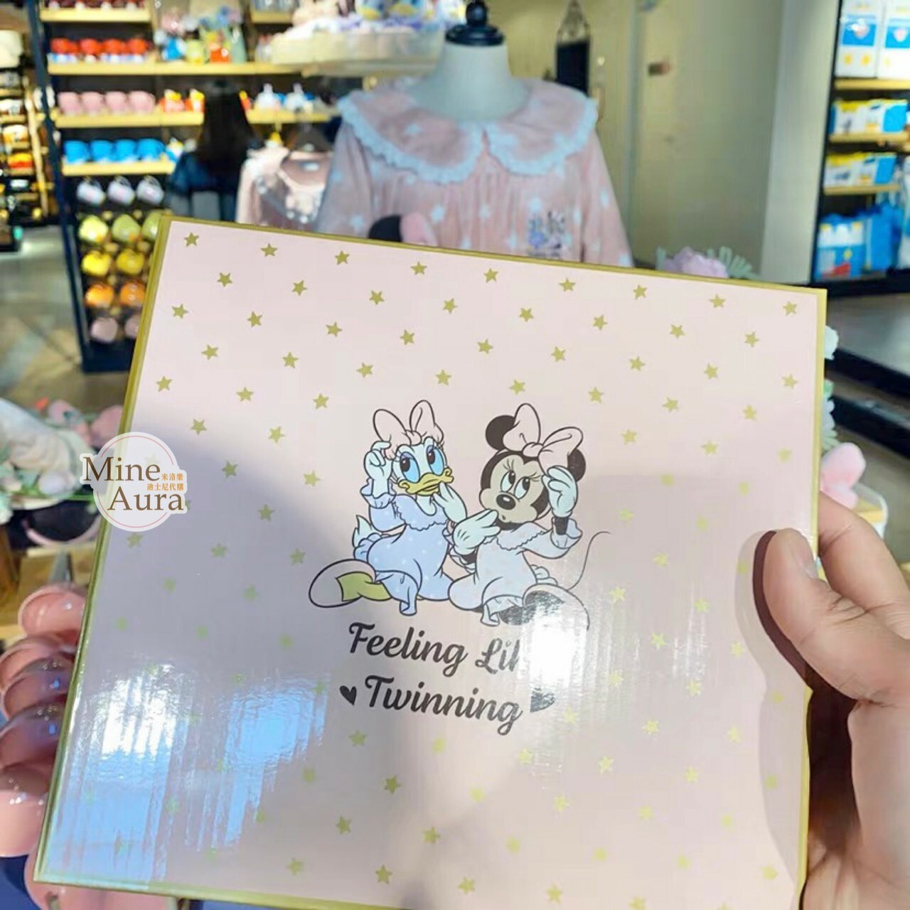 睡衣系列 米妮 Minnie 黛西 Daisy 雙層 甜品蛋糕盤子 餐盤 組 -上海迪士尼樂園