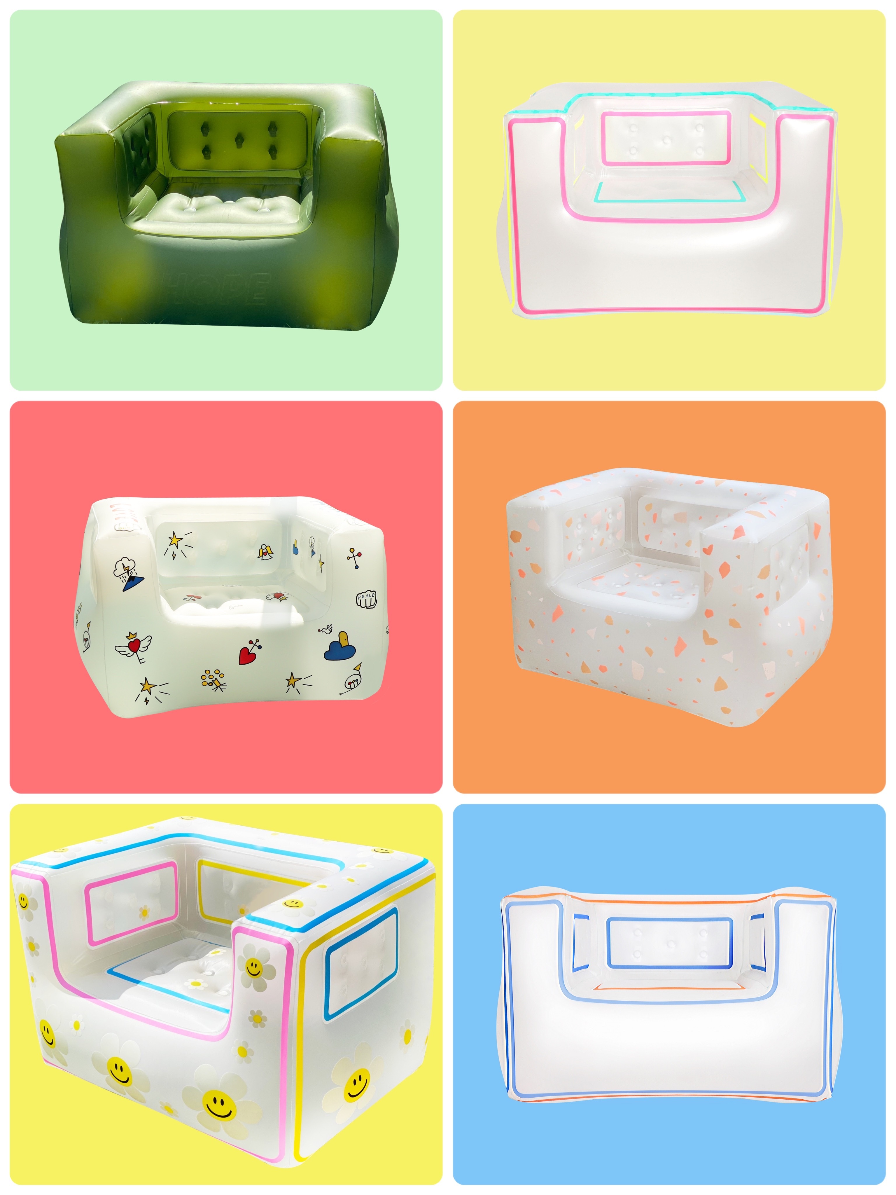 韓國 Lightree 夢幻空氣沙發椅（附充氣泵）