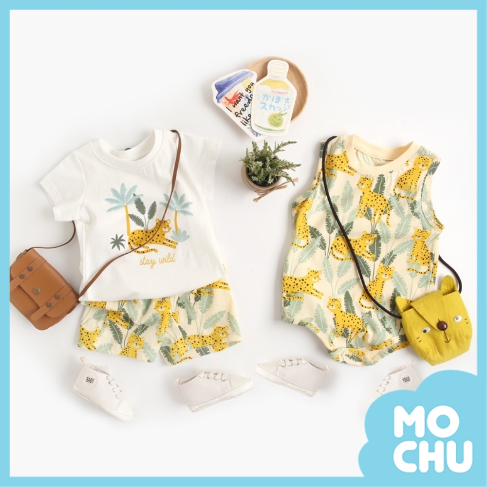 椰子樹豹豹連身衣