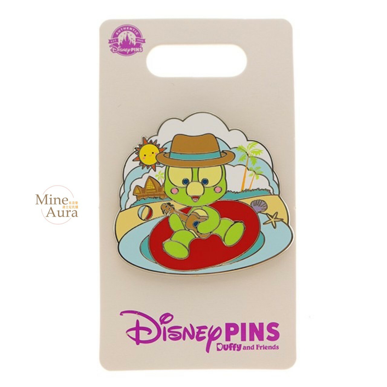 夏威夷系列 奧樂米拉 海龜 OluMel 衝浪 造型 徽章 PIN -香港迪士尼樂園