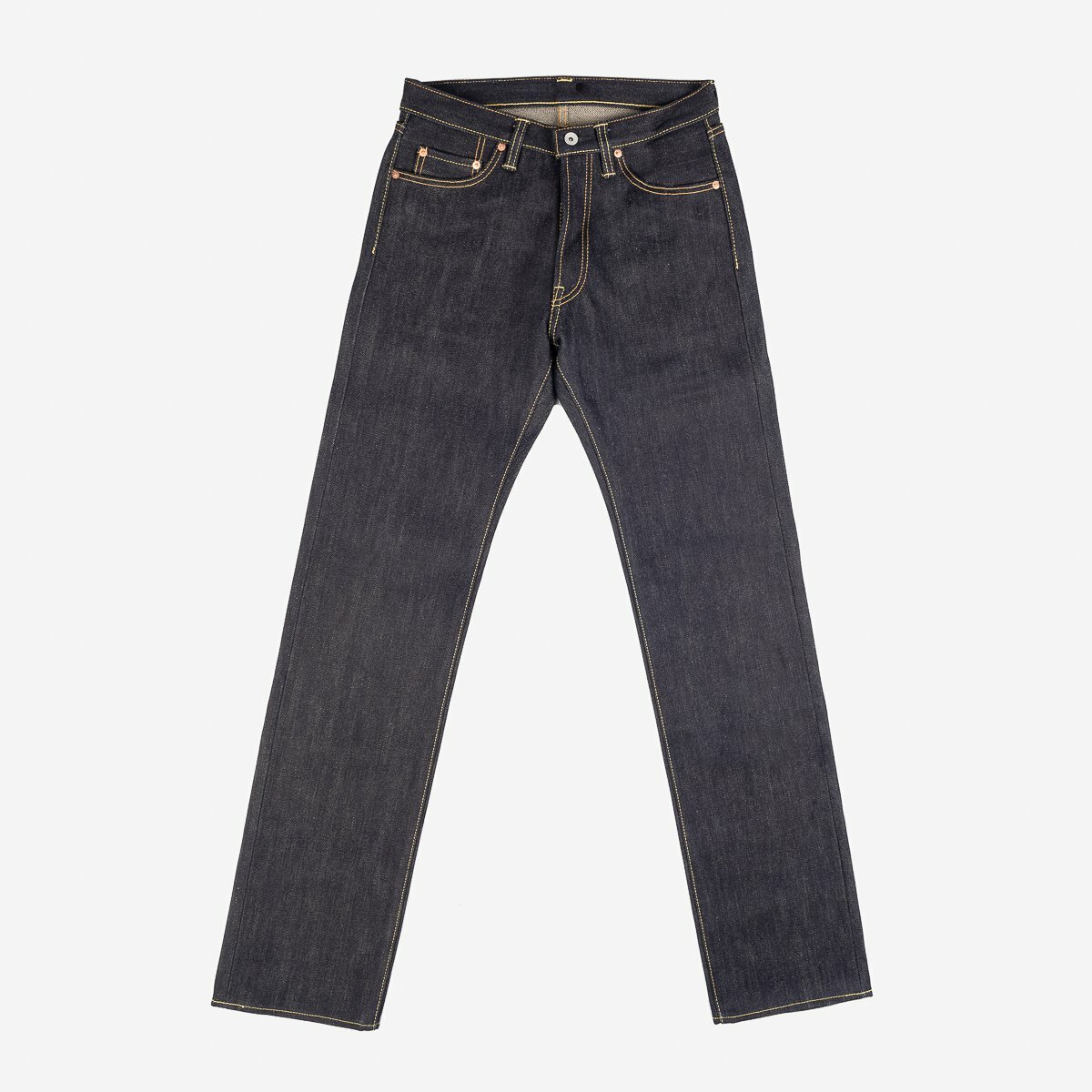 IRON HEART IH-634-XHS 25oz Selvedge Denim Straight Cut Jeans - Indigo