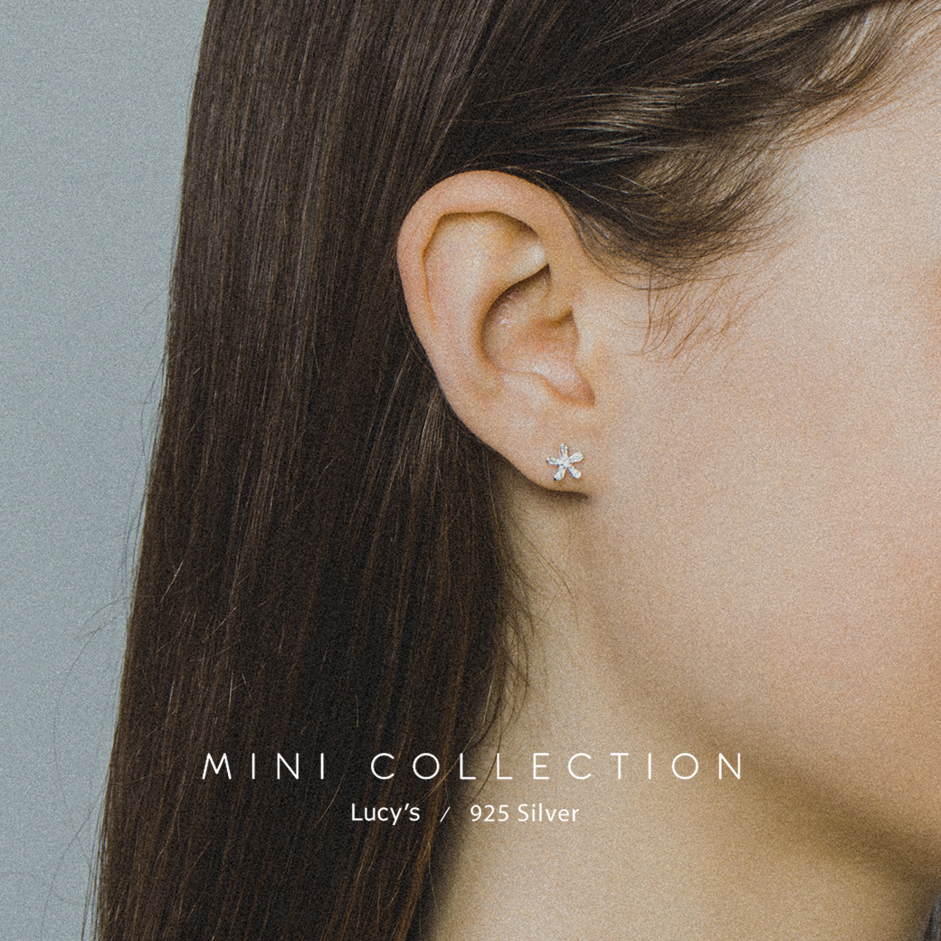 *925純銀〔輕銀系列〕梔子花 耳環 (106404)