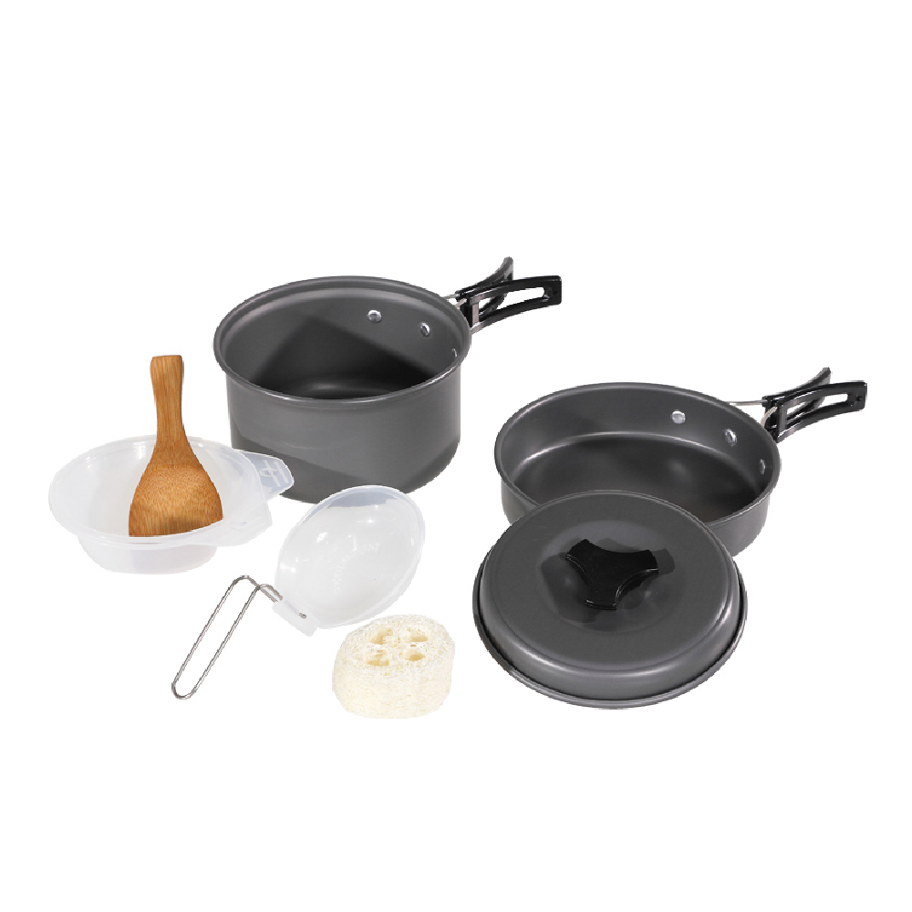 【黎陽】2-3人攜帶式鍋碗組(附收納袋) 露營/登山/套鍋/套鍋組/炊具/野炊用具 51CCP422