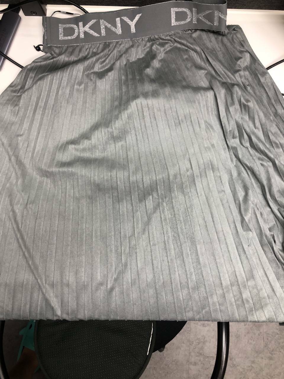 [S] DKNY PLEATED SKIRT,ZINC, P1HNXCVM-ZINC (SD420)
