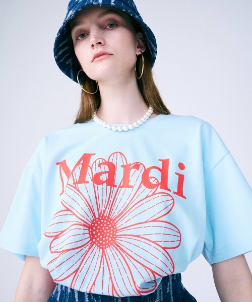 MARDI MERCREDI - TSHIRT FLOWERMARDI｜SKY RED