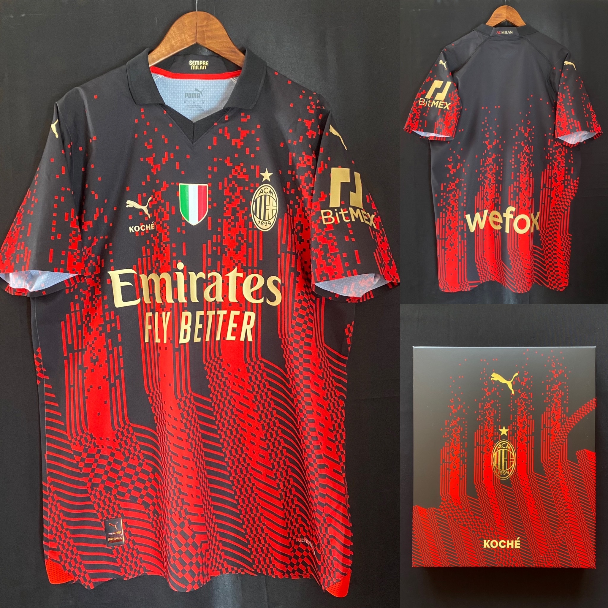 (Boxset) AC Milan x KOCHE 2023 Puma Authentic Player Shirt