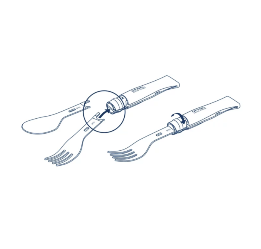 Opinel Picnic Plus Complete Set W/O Knife 游牧湯叉組