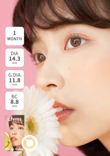 [預訂月拋]  CHUU LENS Smile Cake 1 Month  Brown  月拋隱形眼鏡｜每盒2片