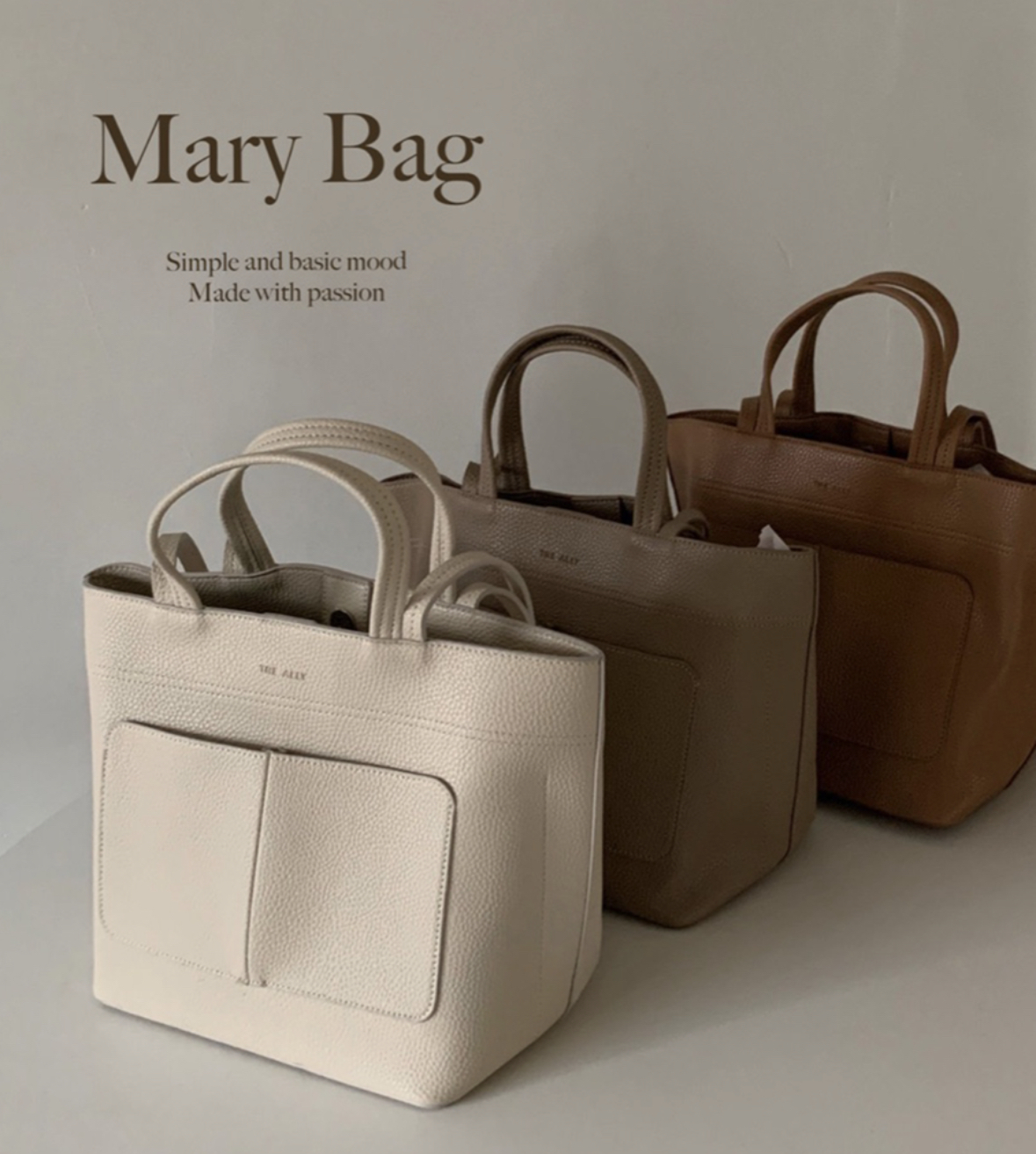 <韓國代購> The Ally Mary Bag - 5 Colors