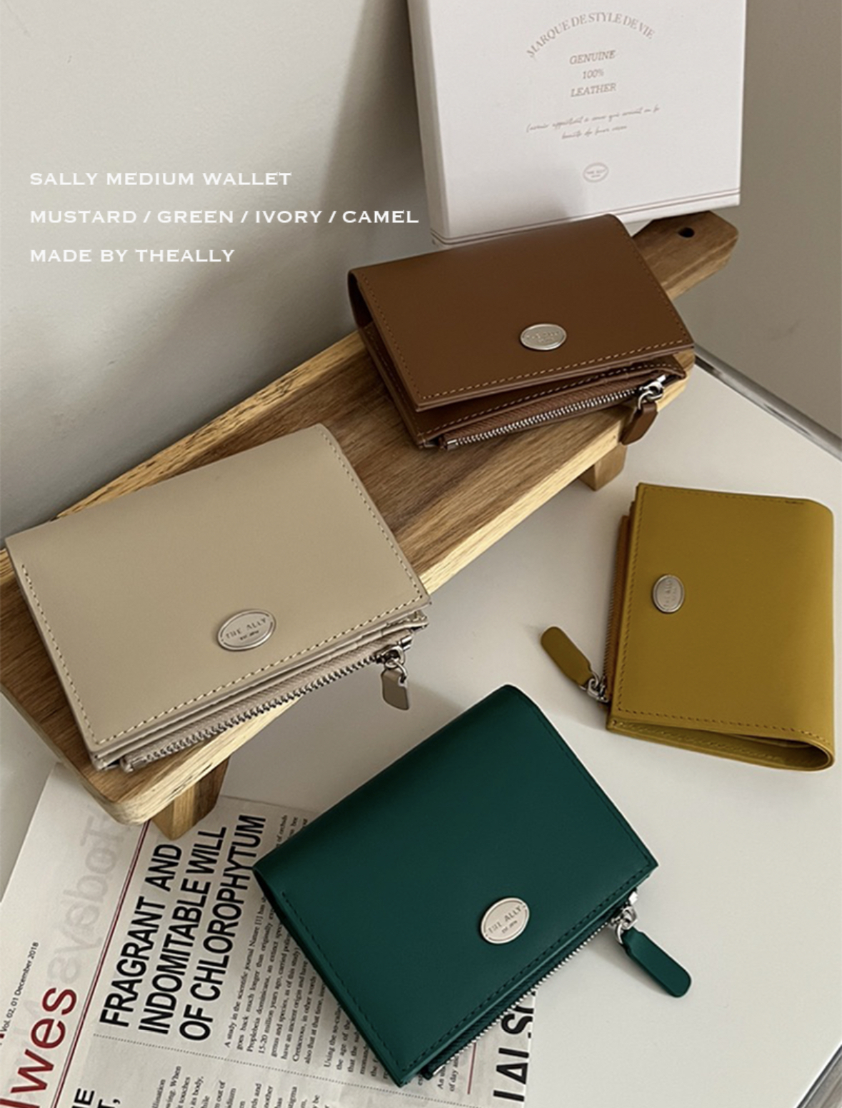 <韓國代購> The Ally Sally Medium Wallet - 4 Colors