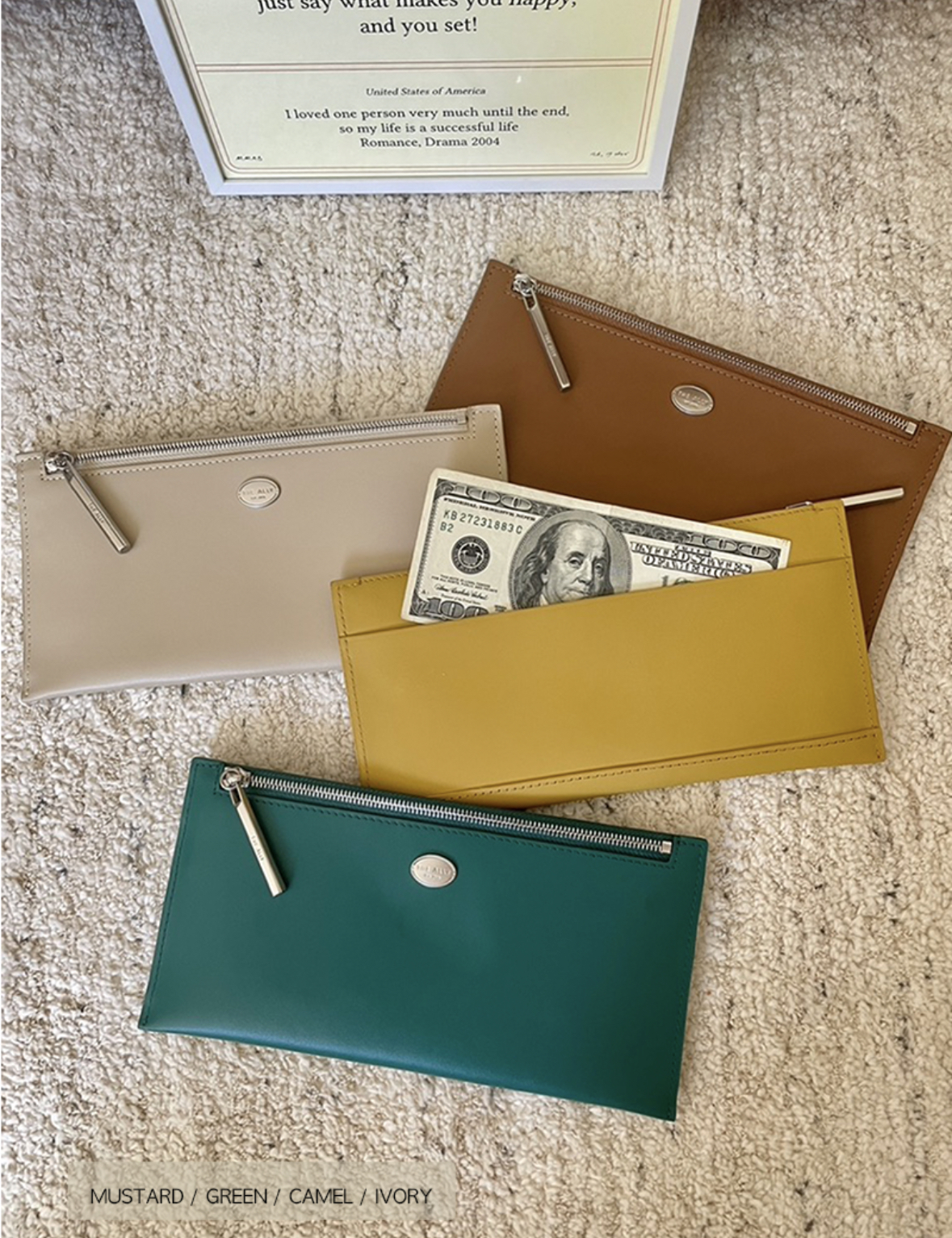 <韓國代購> The Ally Sally Slim Wallet - 4 Colors