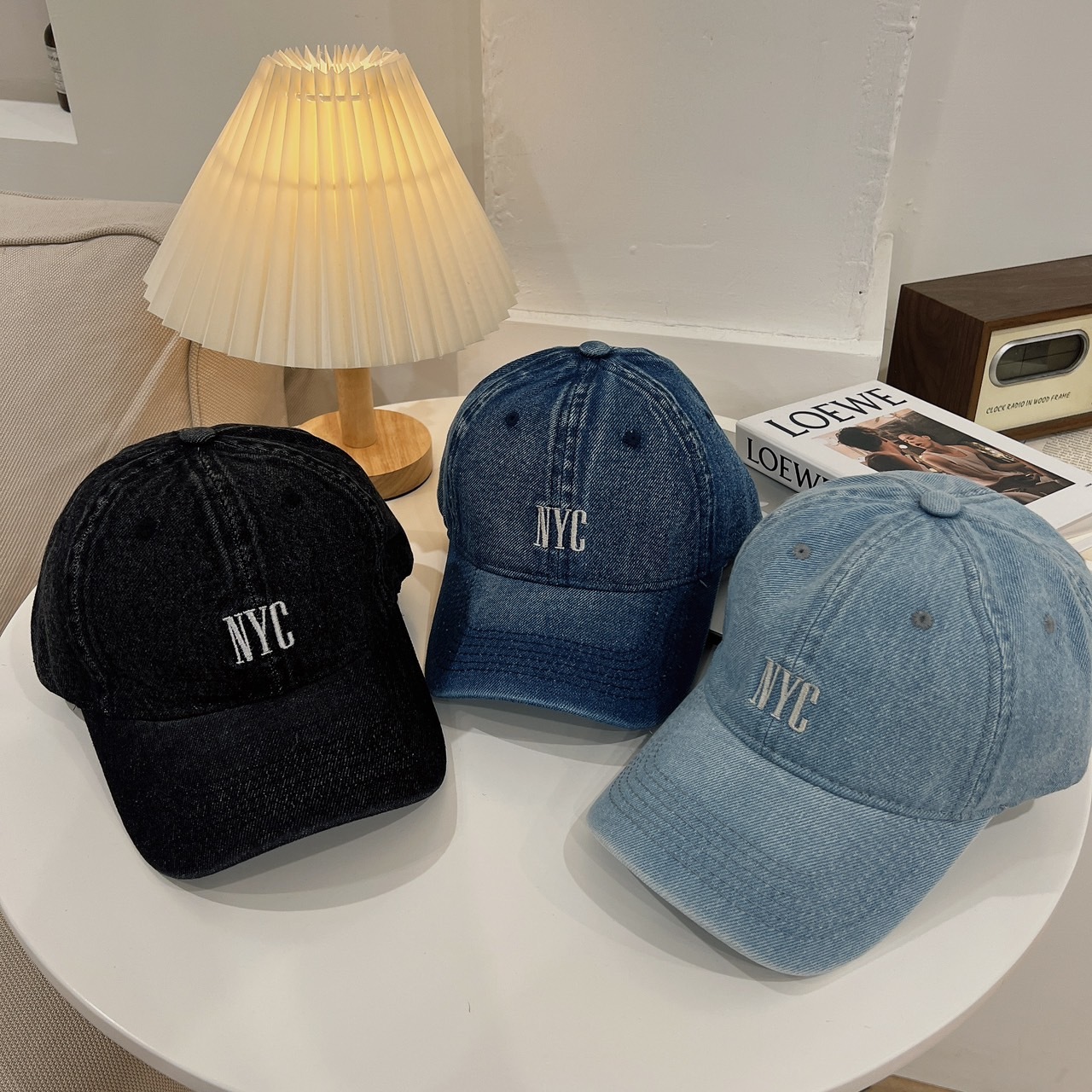 NYC水洗牛仔老帽/三色