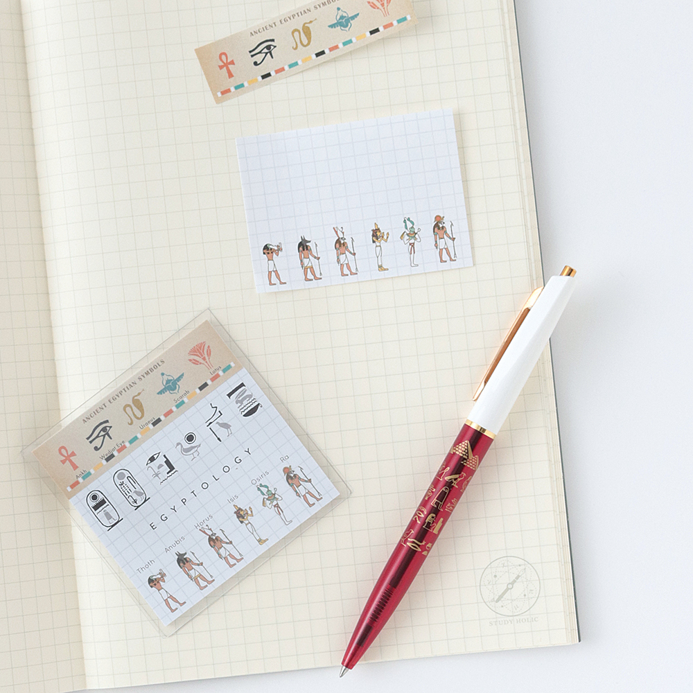 古埃及學 40枚便利貼 MEMO ｜日本STUDY HOLIC