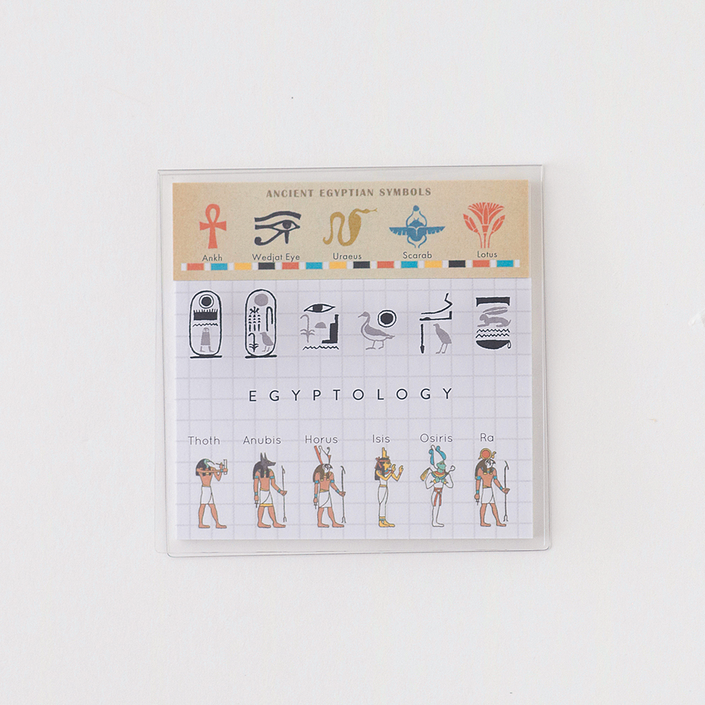 古埃及學 40枚便利貼 MEMO ｜日本STUDY HOLIC