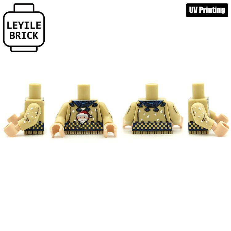 樂宜樂 第三方人仔 2020聖誕 毛衣 上衣 衣服 MOC 米色聖誕老人