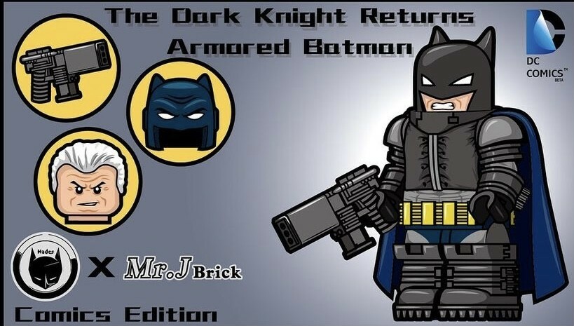 Mr.J X Hades.Dc.Brick Armored Batman (藍)