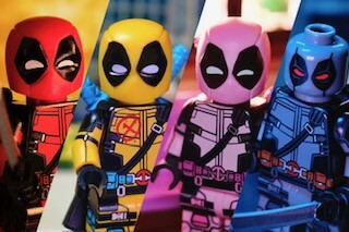 【Lifebrick 】死侍 (紅色+粉紅色 )