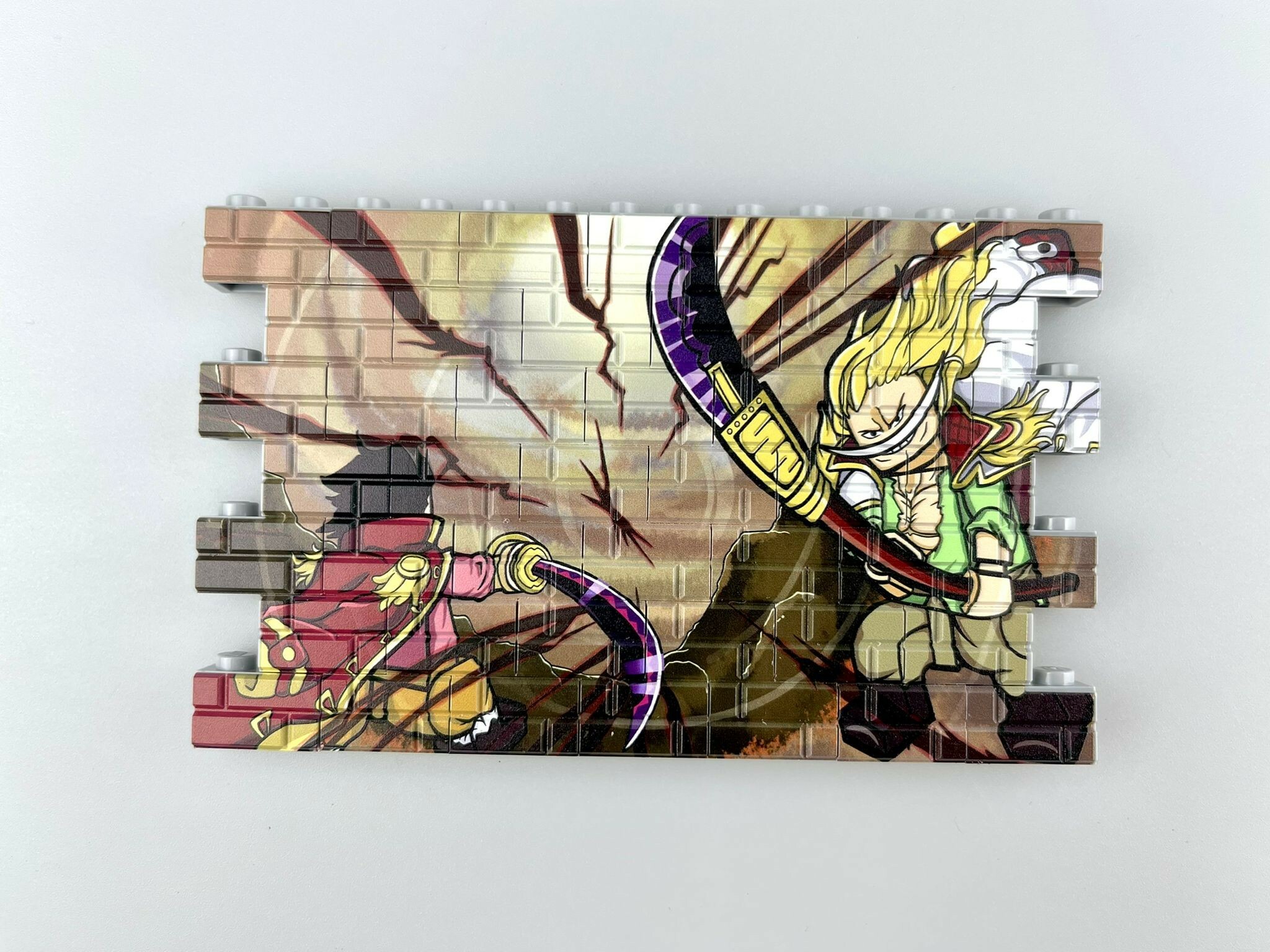 【Howe Brick】《ONE PIECE 航海王》配件 白胡子 vs 黑胡子 牆