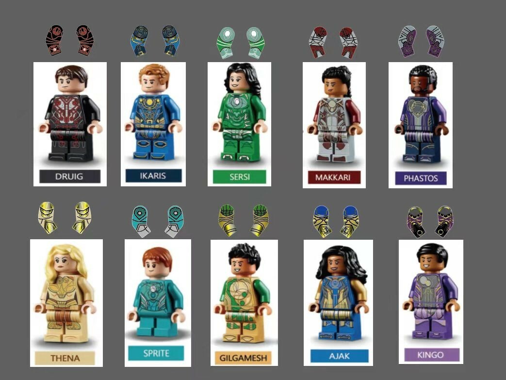 【Earthly brick 】永恆族 手臂印刷 (十對 , 不包括人仔)