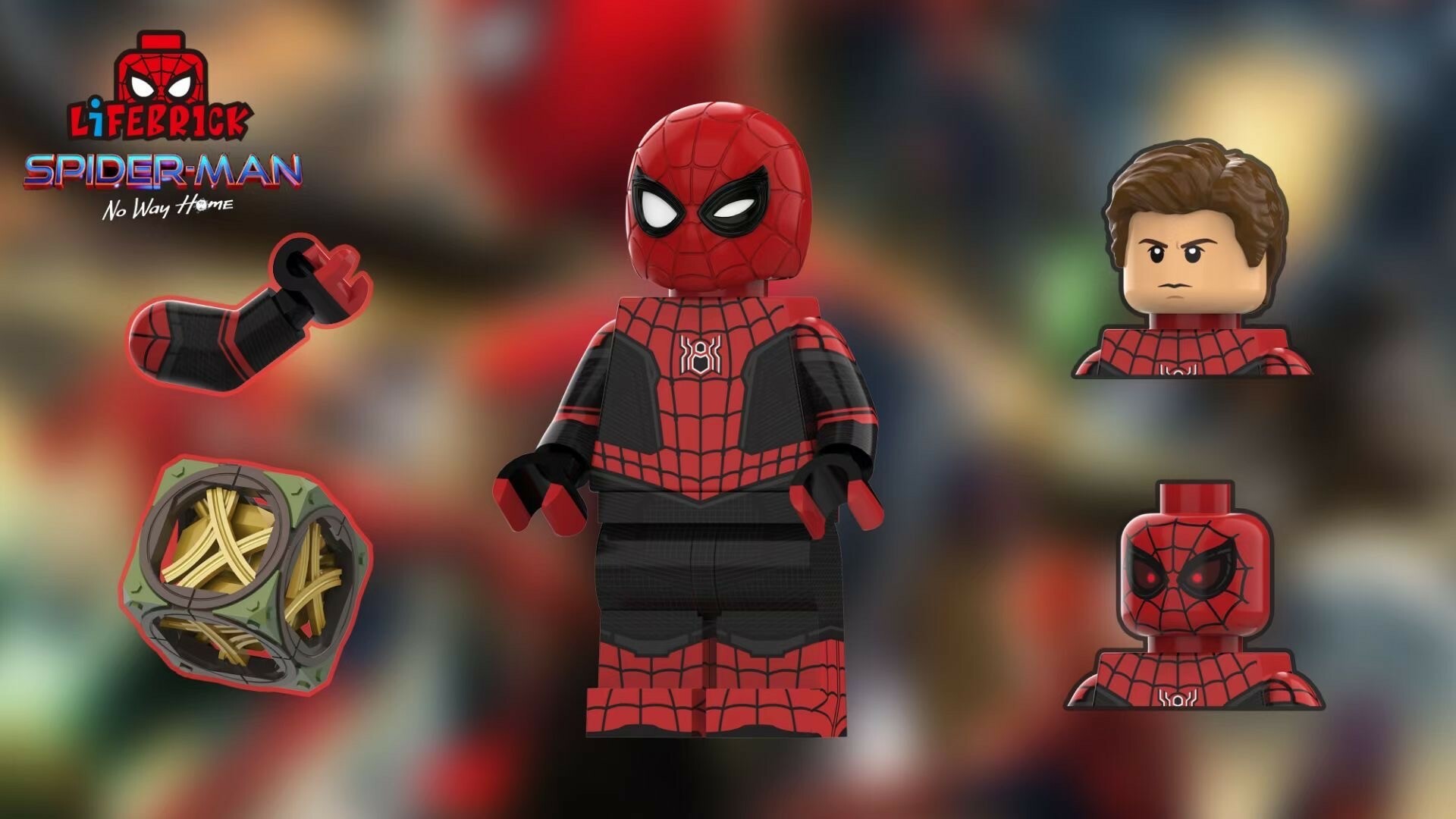 【Lifebrick 】蜘蛛俠 黑紅色 V1