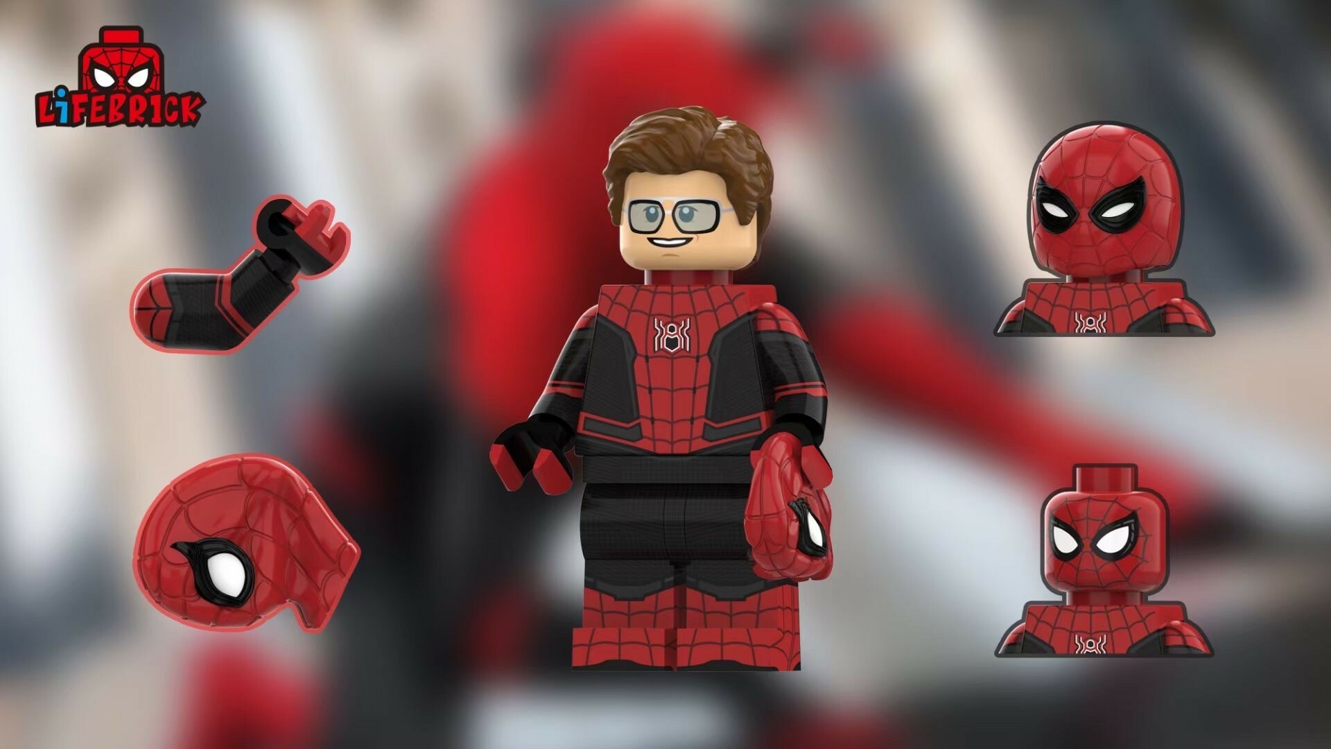 【Lifebrick 】蜘蛛俠 黑紅色 V2