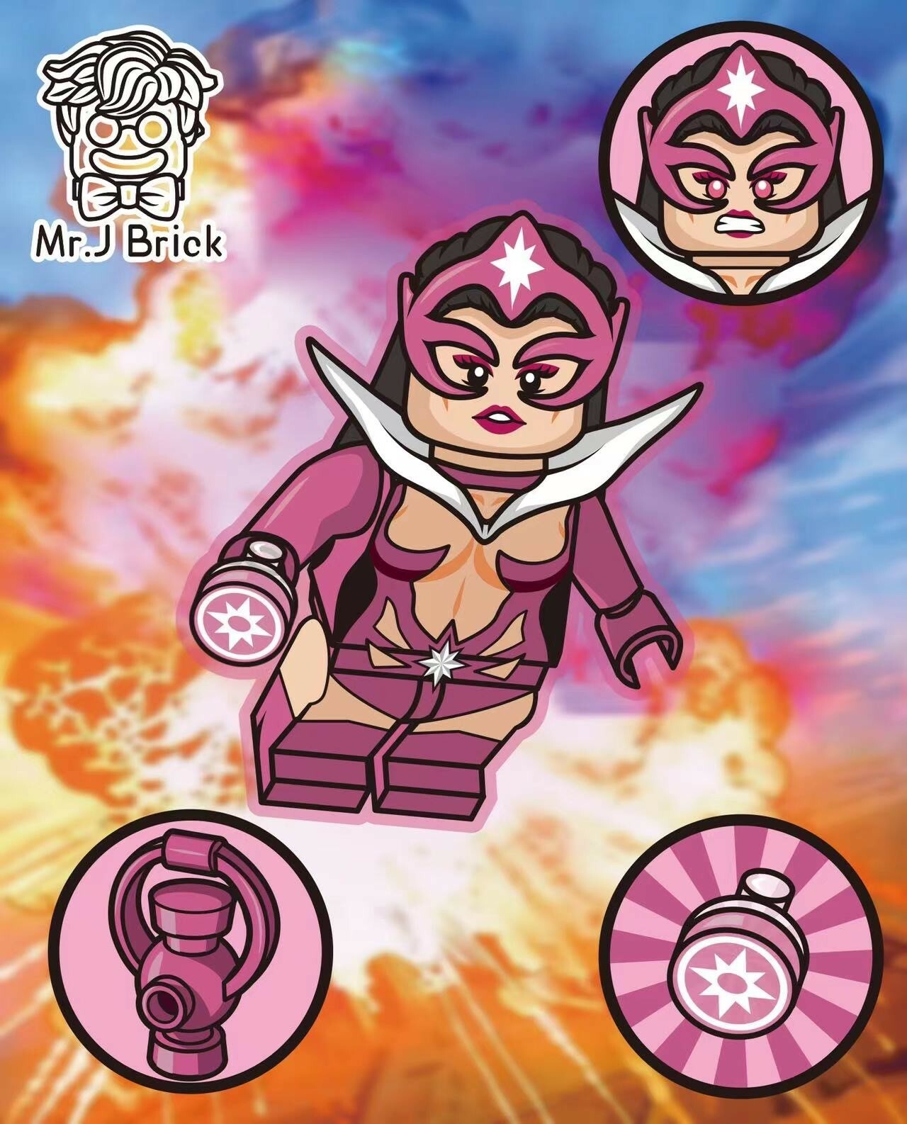 【Mr J】粉色 星藍石