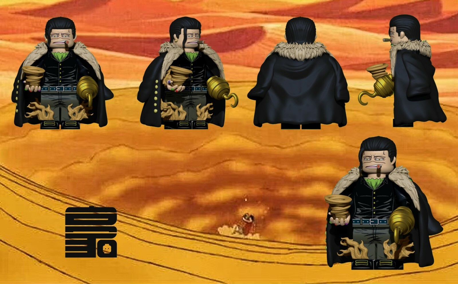 【Howe Brick】海賊王 鱷魚 克洛克達爾 Sir Crocodile (原色)