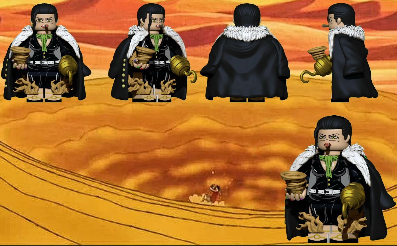 【Howe Brick】海賊王 鱷魚 克洛克達爾 Sir Crocodile (原色+女版)