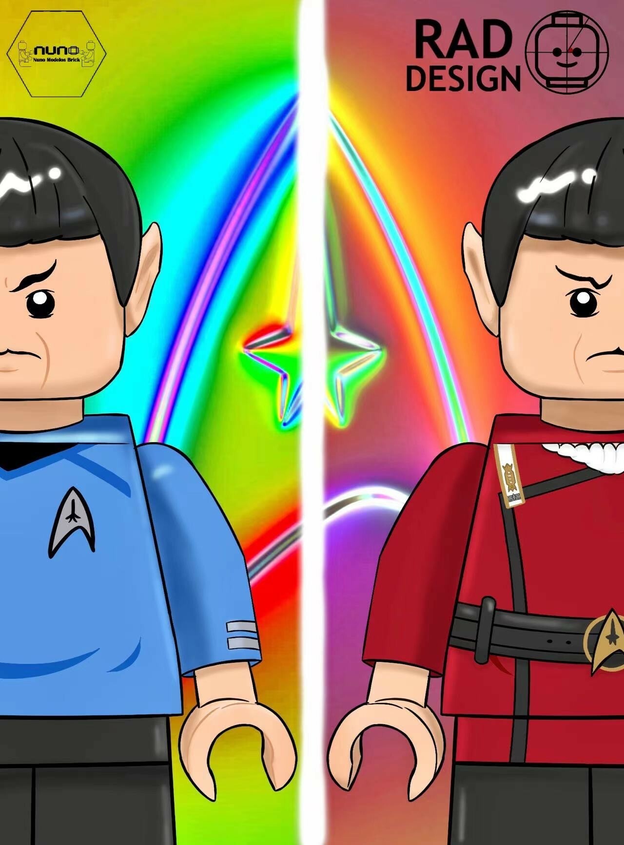 【Nuno Brick】斯波克船長 (紅色)