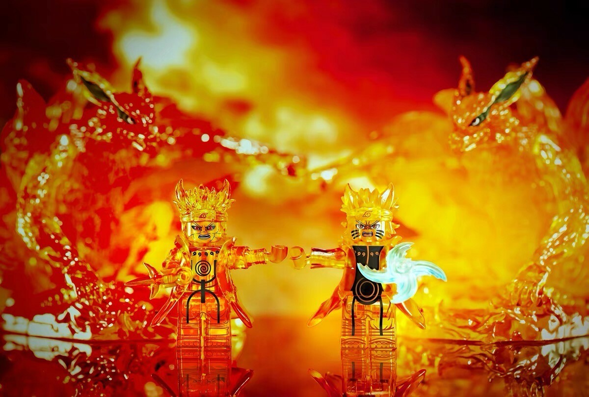 【Minifigs.Factory】漩渦鳴人+波風水門+陰陽雙九尾