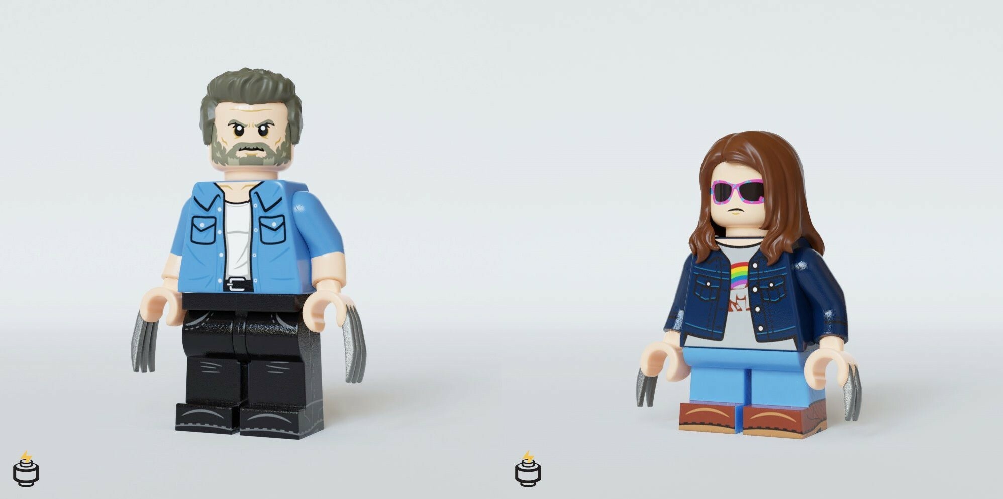 【Jaka brick】金剛狼 羅根 興 X-23 Wolverine Logan and X-23