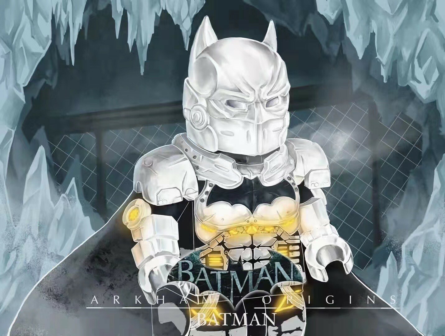 【Golden Minifigs】阿卡漢蝙蝠俠 (白色)