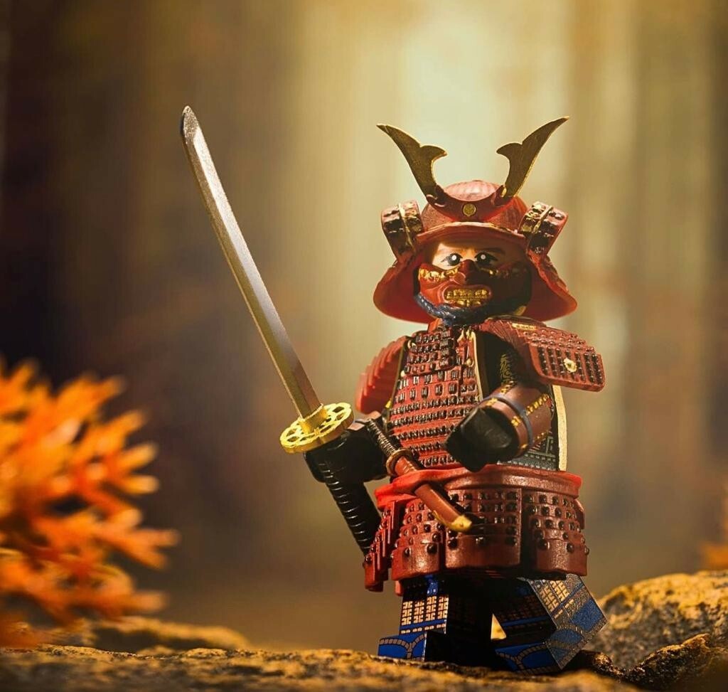 【Cosmo Brick】忠義武士 + 配件 (黑+灰+綠)