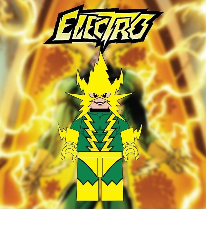 【L1N6_minifigures x Jin】 電光人 (Electro)