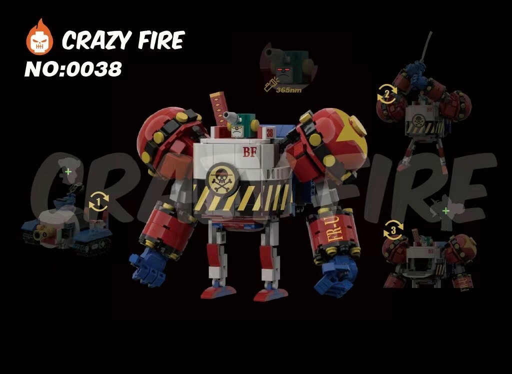 【CrazyFire】弗蘭奇將軍 (MOC Lego Brick)