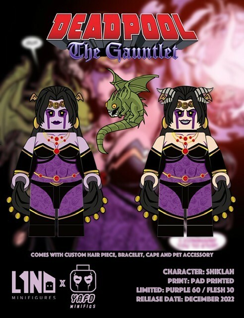 【L1N6_minifigures】死侍護手 (正常+ 異色)