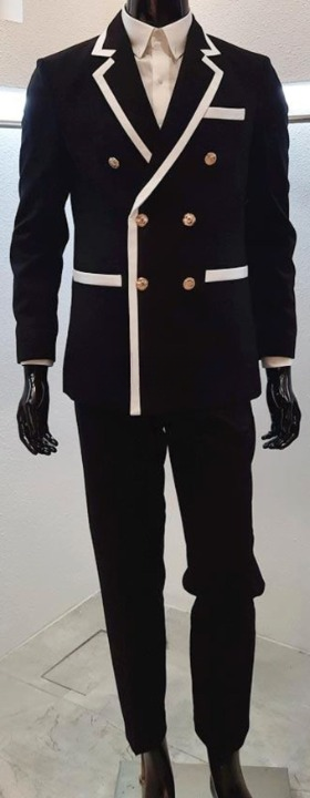 修身直筒西裝褲