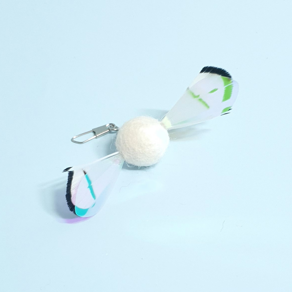 韓國手工逗貓棒替換頭｜白粉蝶